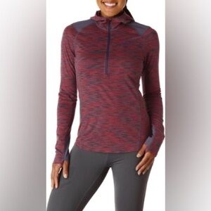 REI Screeline hoodie 1/4 zip with hood size medium